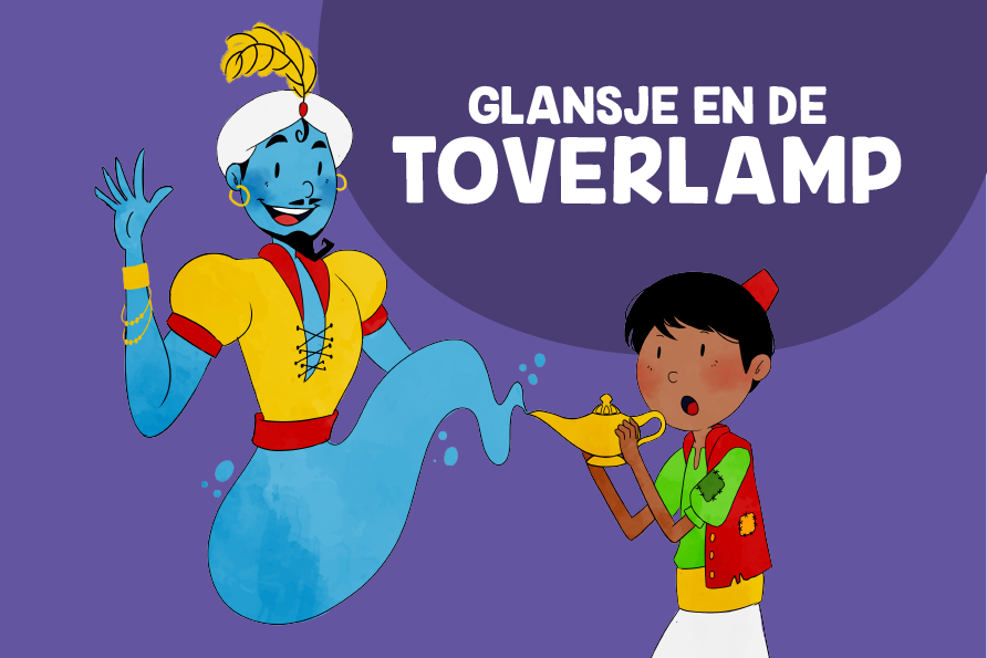 coverafbeelding van het sprookje: Glansje en de toverlamp