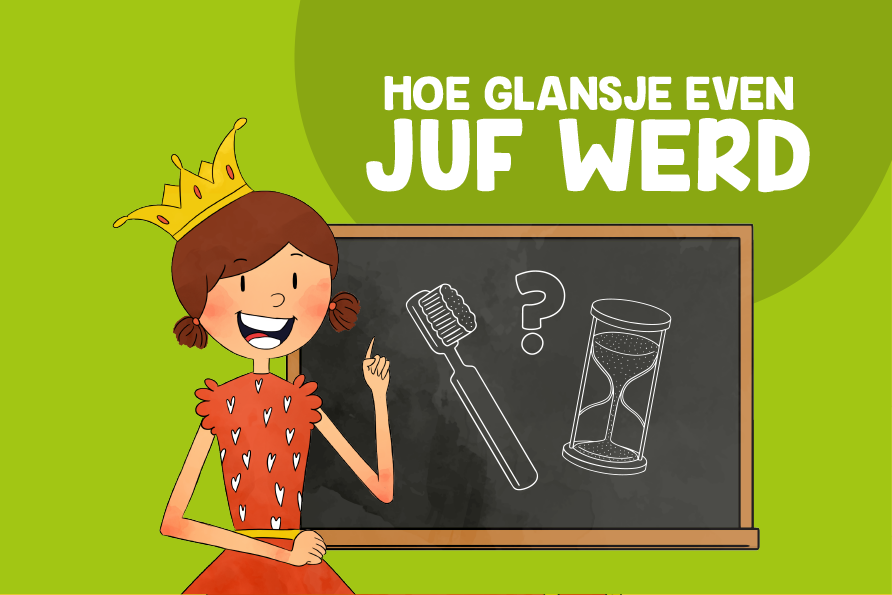 coverafbeelding van het sprookje: Hoe Glansje even juf werd